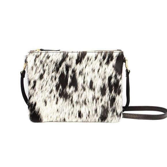 Primecut Calf Hair Cowhide Crossbody Bag NWT - Picture 1 of 10